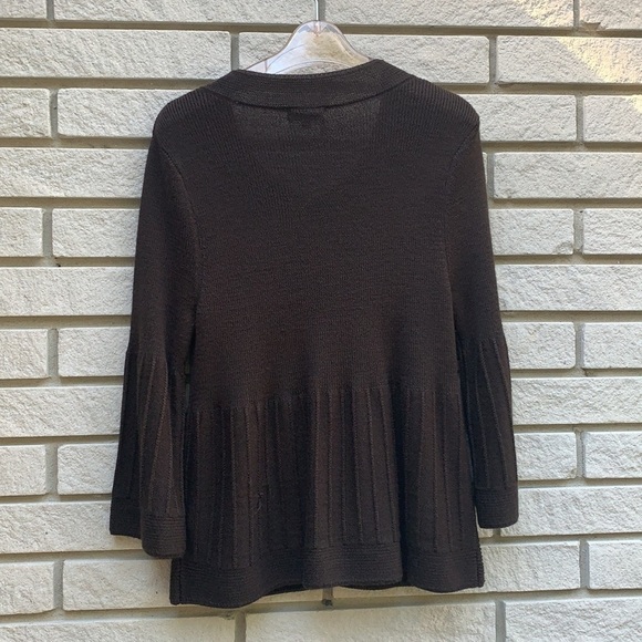 Laura Knit Cardigan Brown Size Medium - Picture 5 of 8